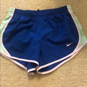 Blue Nike shorts